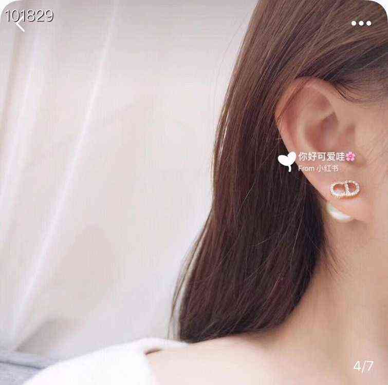 Fine diamond inlaid Pearl Earrings simple fashion temperament high sense female Earrings style jewelry-image-782537991
