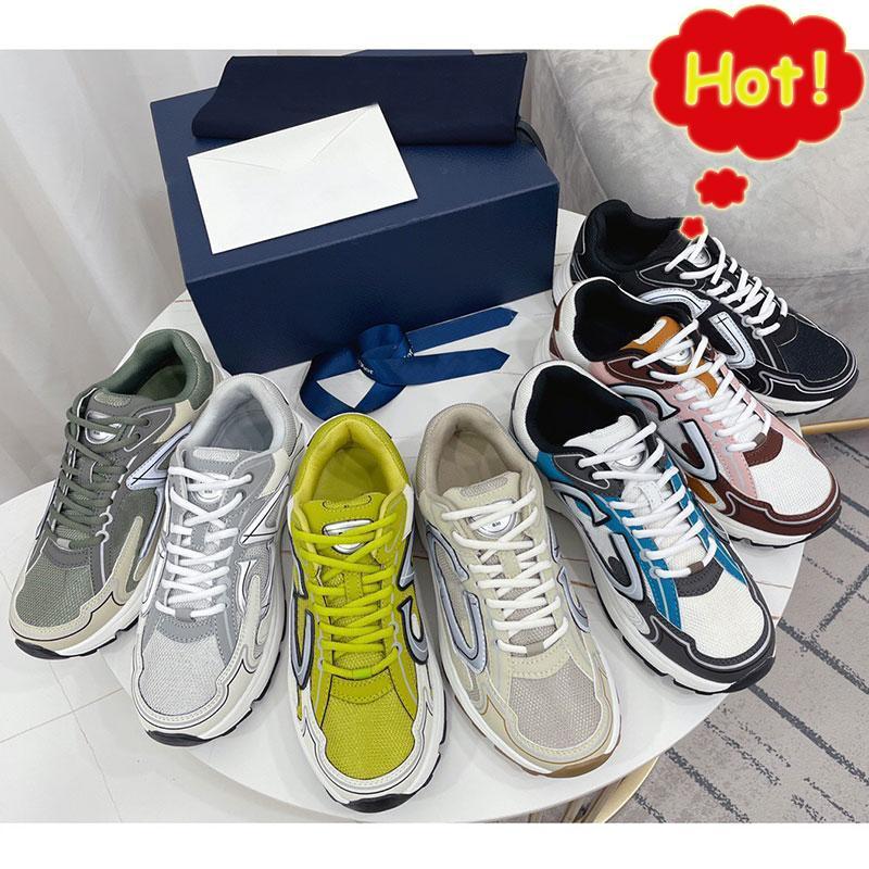

Designer Sneakers B30 Technology Oblique Shoes Men Women Trainers Calfskin Mesh Sneaker Vintage Chunky Shoe Mens Sports Shoes With Box, Color3