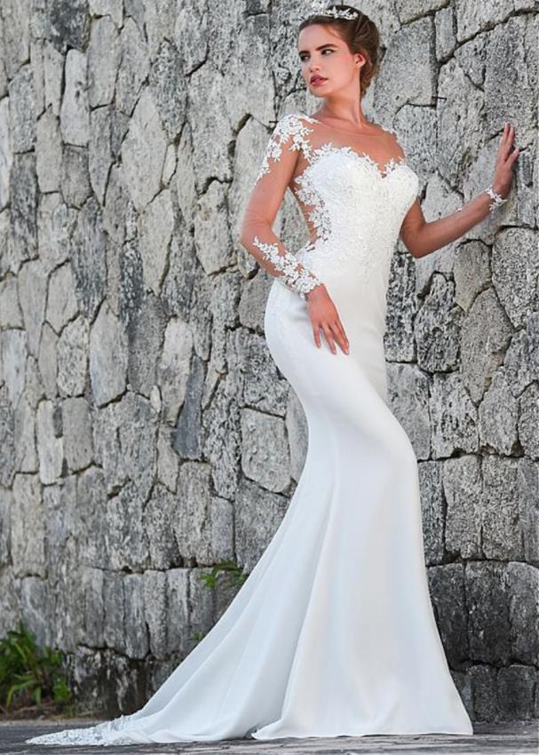 2022 nouveau printemps mariée robe de mariée en gaze légère col rond taille palais rêve mince robe de mariée traînante robes de mariée Vestido de