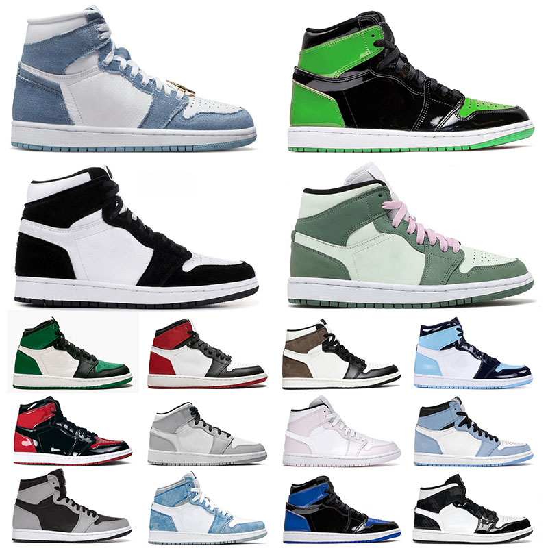 

Jorden 1 Jorden1s Jumpman Basketball Shoes Jorda 1s Mens Womens Designer Panda High University Blue Mid Carbon Fiber Dutch Green Sports Sneakers Trainers Size 36-46, 36-46 mid pink quartz