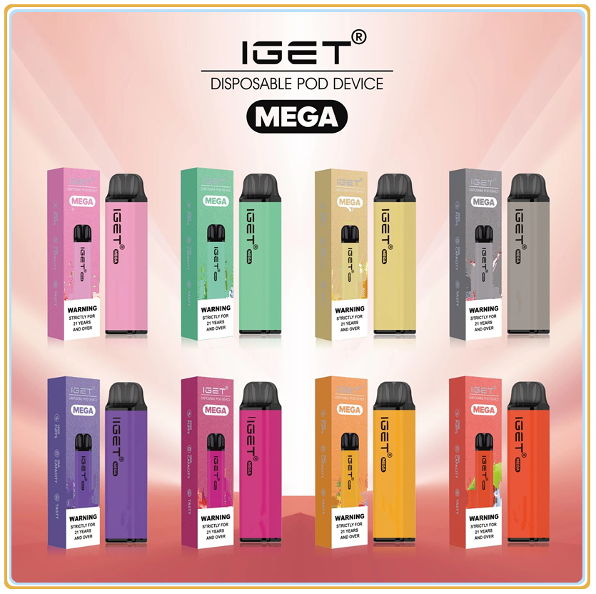 

Original Iget Mega 3000Puffs Disposable E Cigarette Pod Device Prefilled Cartridge Stick Vape Pen Authentic VS XXL plus Max