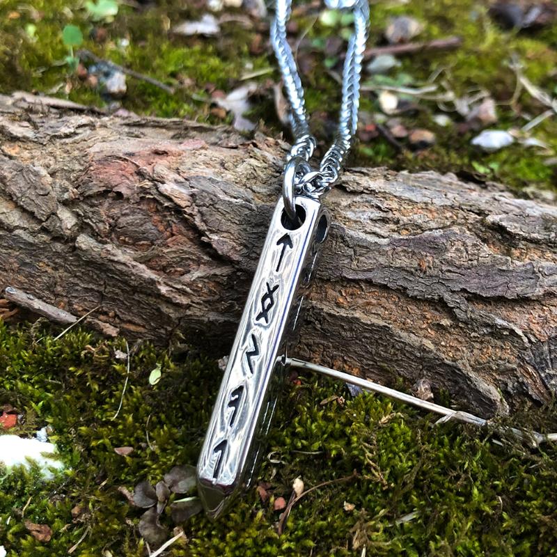 

Chains Odin Viking Rune Stainless Steel Necklace Gift For Men Women