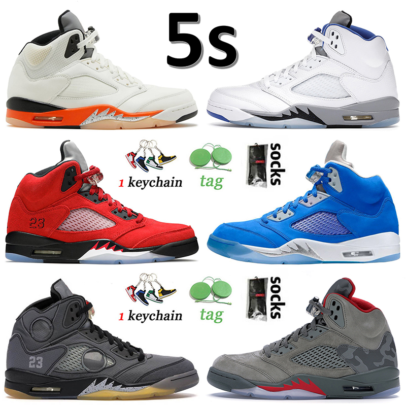 

2022 Top Jumpman 5s High Basketball Shoes 5 OG Sneakers Shattered Backboard Stealth Raging Bull Bluebird Black Muslin P51 Camo Mens Women Sports Trainers Size 36-47, C22 aqua 40-47