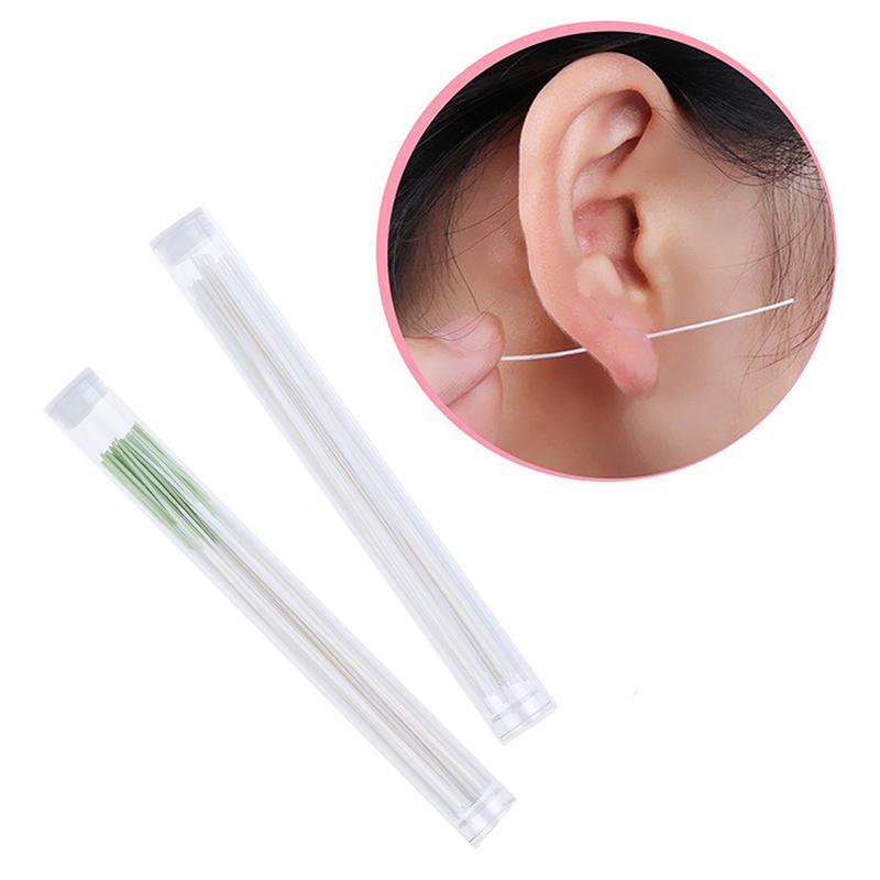 

Makeup Brushes 60pcs Earrings Hole Cleaner Disinfection Ear Wires Cleaning Line Piercing