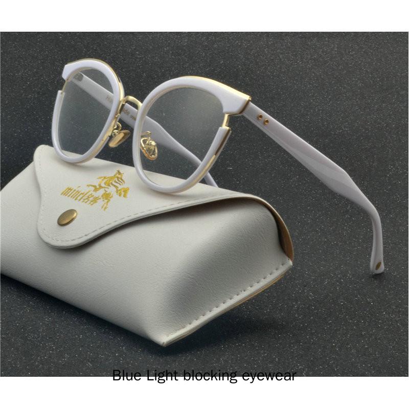 

Fashion Sunglasses Frames Brand Design 2022 Custom Computer Optical Eyeglasses Women Blue Light Blocking Glasses Goggles UV400 With Box NX