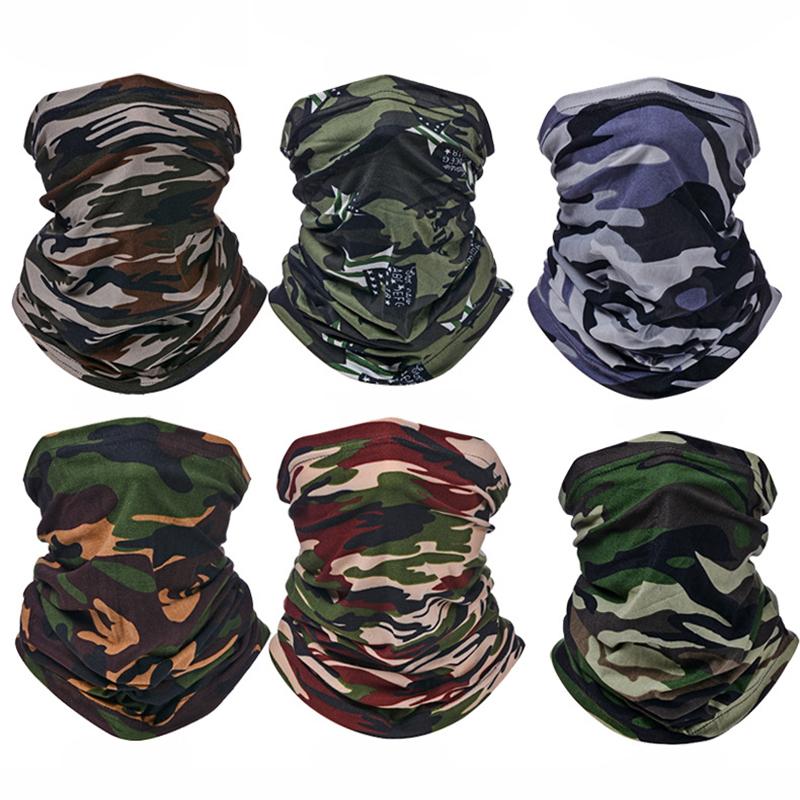 

Bandanas Outdoor Balaclava Bandana UV Protection Biker Cover Scarf Seamless Magic Headband Camouflage Neck Gaiter Face Headwear