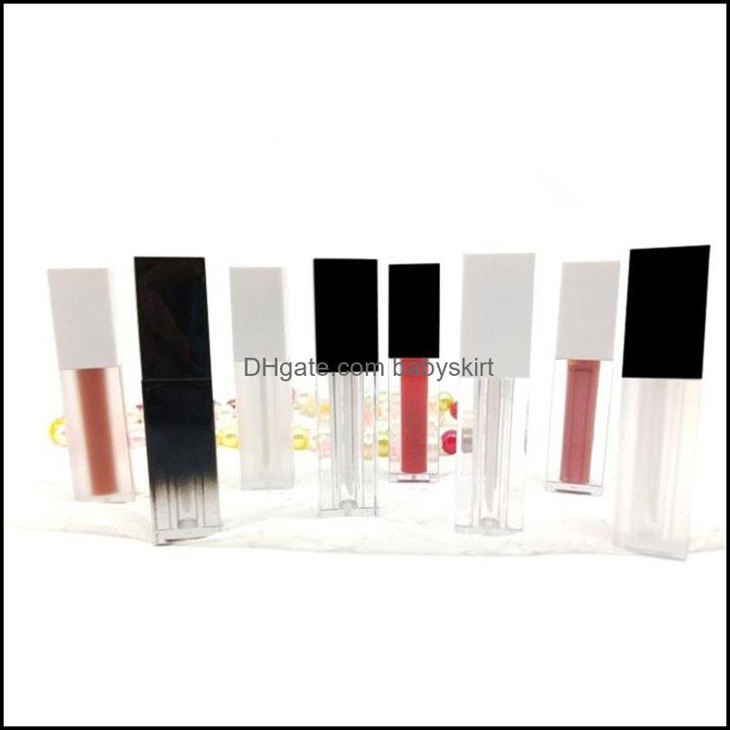 5Ml Square Empty Lip Gloss Tube Containers Diy Make Up Tool Cosmetic Frosted Transparent Balm Refillable Bottle F3344 Drop Delivery 2021 Oth-image-760045738