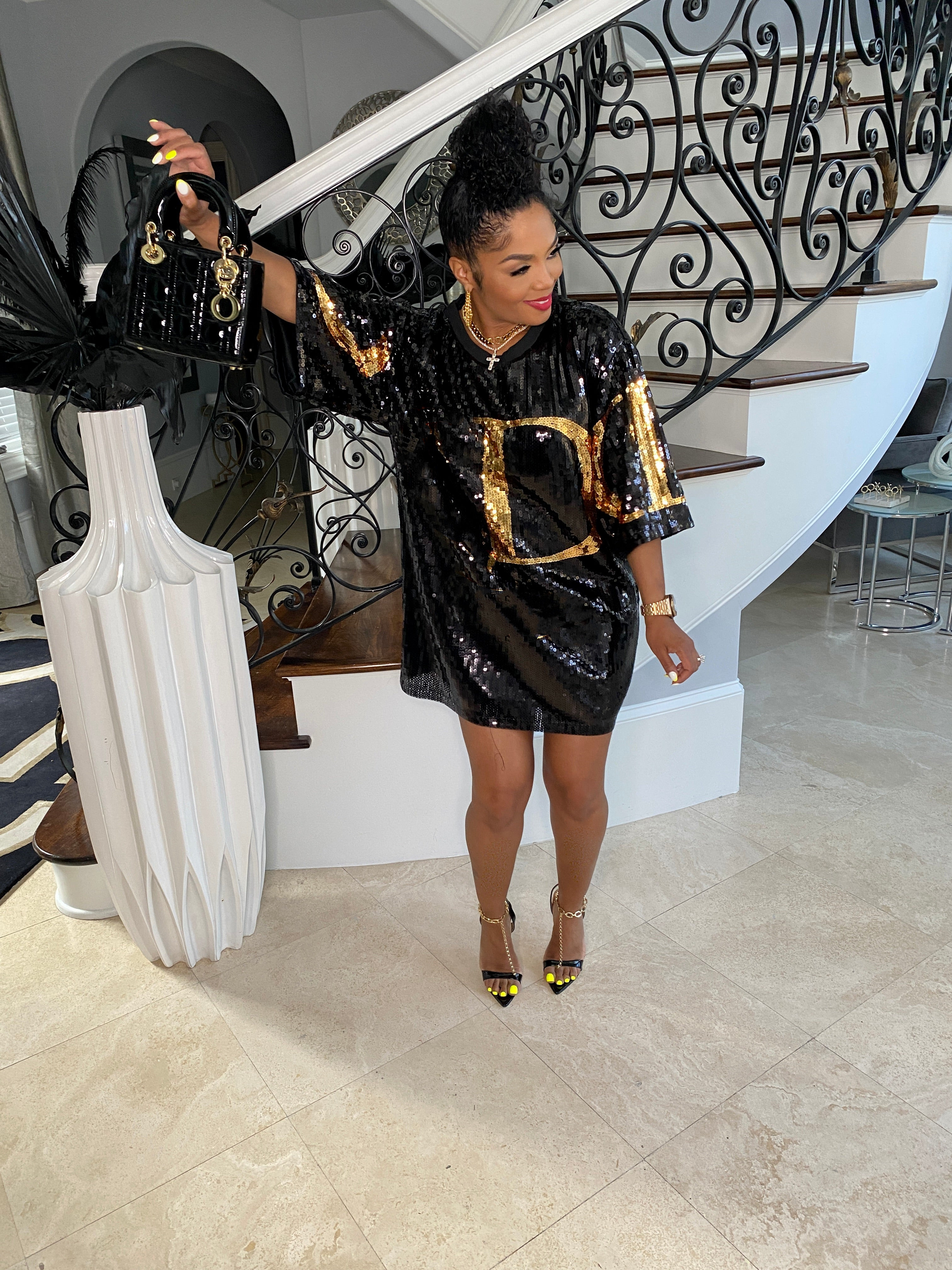 

Luxury Designer Elegant Sequin Dresses for Women 2022 Summer Chic Letter Pattern Evening Party Bodycon Prom Female Festival Clothing Sexy Birthday Outfits Casual, Black c