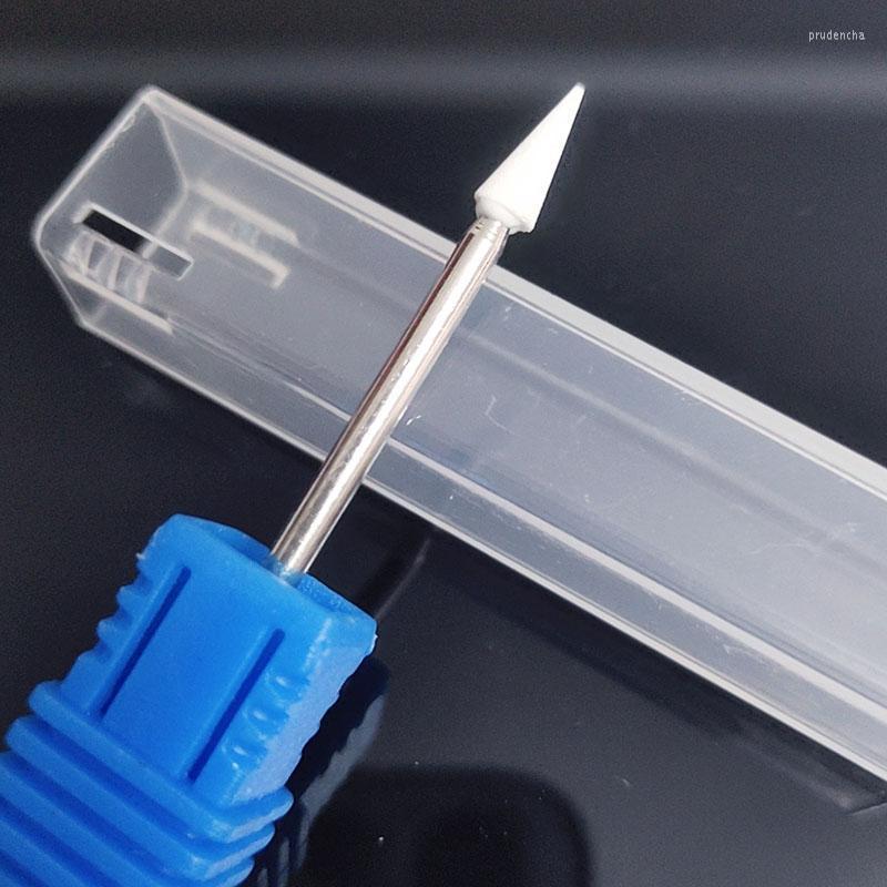 

Nail Art Equipment KIMAXCOLA White Cone Drill Bit 3/32" Rotary Ceramic Stone Burr Manicure Bits Electric Accessories Mills Tool Prud22