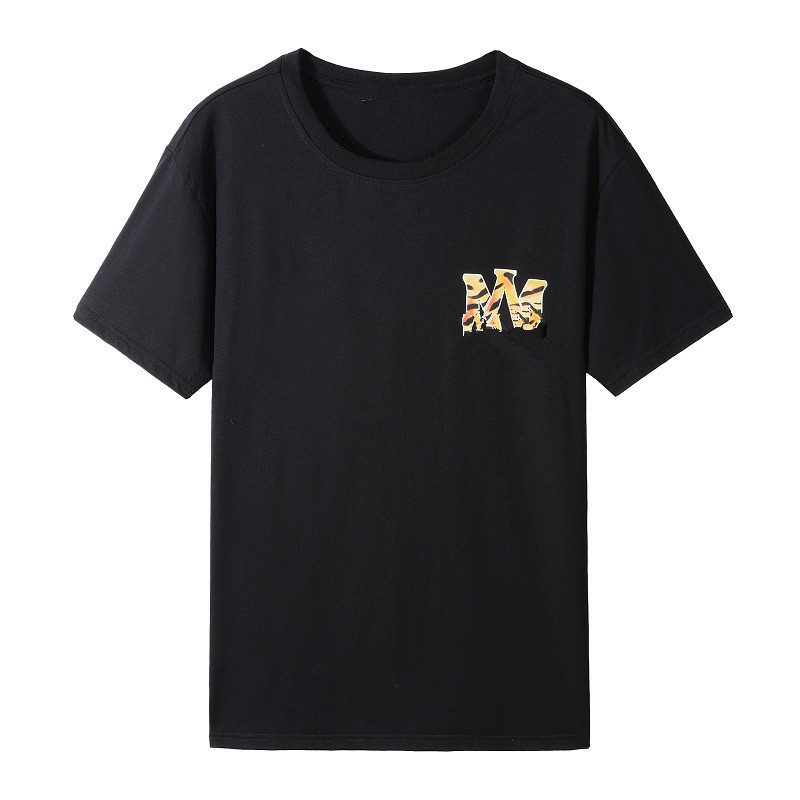 

amirs 2022 early autumn new fashion brand fluid am letter printed round neck short sleeve T-shirt for men and women High Quality amiris, 018