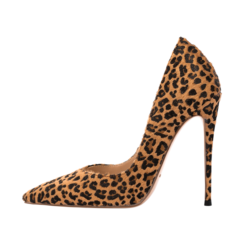 

Dress Shoes Arden Furtado 2022 Spring Autumn Women's High Heels Sexy Stiletto 12cm Height Slip On Ladies Leopard Pumps 10cmDress, Brown 8cm