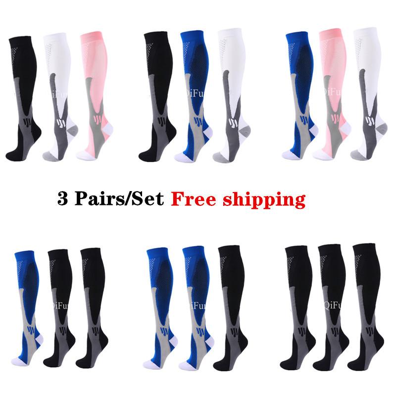 

Men's Socks Pairs Compression For Women Men 30mmHg Sport Comfortable Nursing Anti Fatigue Athletic Nylon Running StockingsMen's Men'sMen's, Wmix003-260