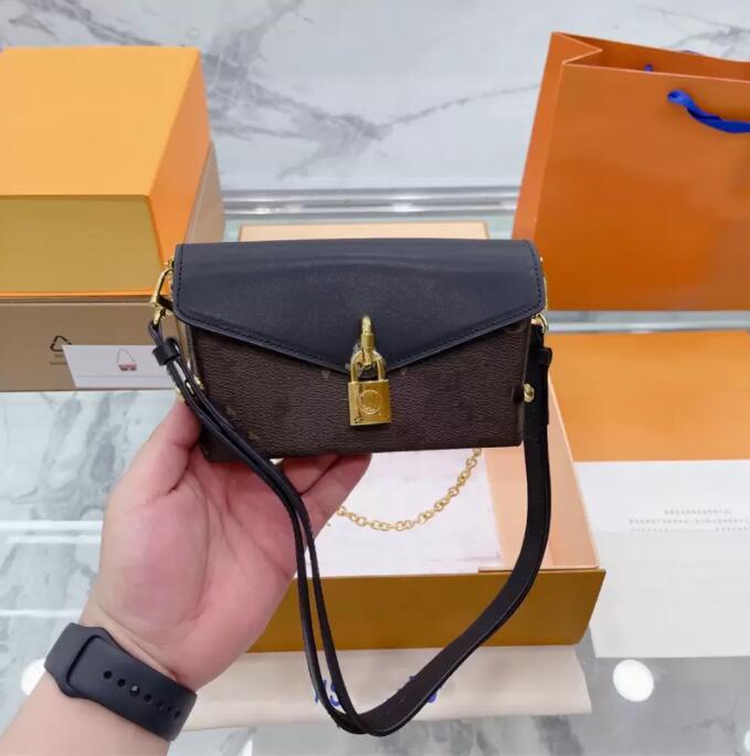 

5A Top Quality PADLOCK ON STRAP Bags Designer Women Handbags Luxurious Crossbody Designers Bag Genuine Leather Wallets Purse, No bag