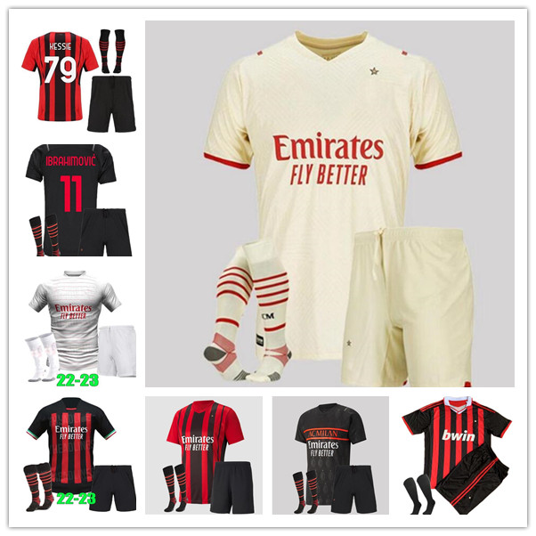 

21 22 23 soccer jersey IBRAHIMOVIC GIROUD BENNACER KESSIE ROMAGNOLI CALHANOGLU 2021 2022 2023 football shirt TONALI REBIC maillot men + kids kit third, Lavender