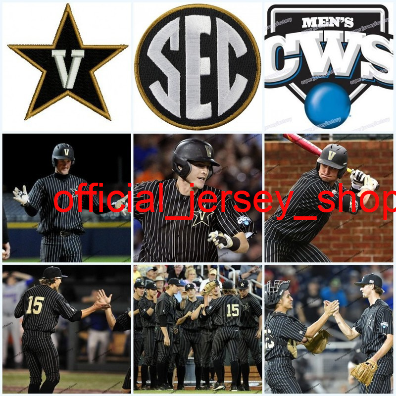 

Custom Mens Vanderbilt Commodores Performance Jersey Gold Program Custom Women/Youth All Stitched black strips High Quality Baseball Jerseys, #24