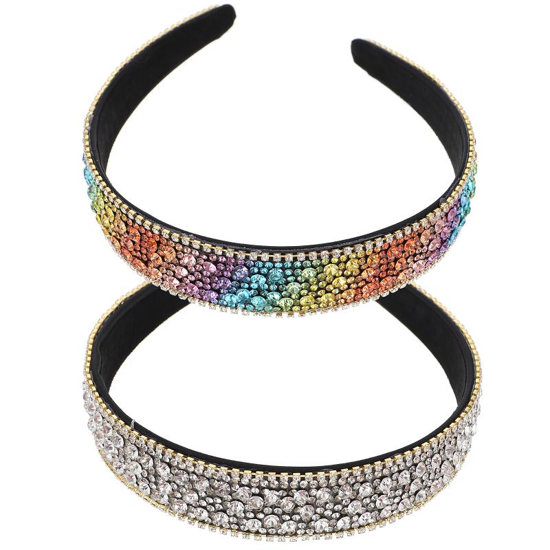 

Bandanas 2pcs Wide-brimmed Simple Hair Hoops Elegant Delicate Headdress For