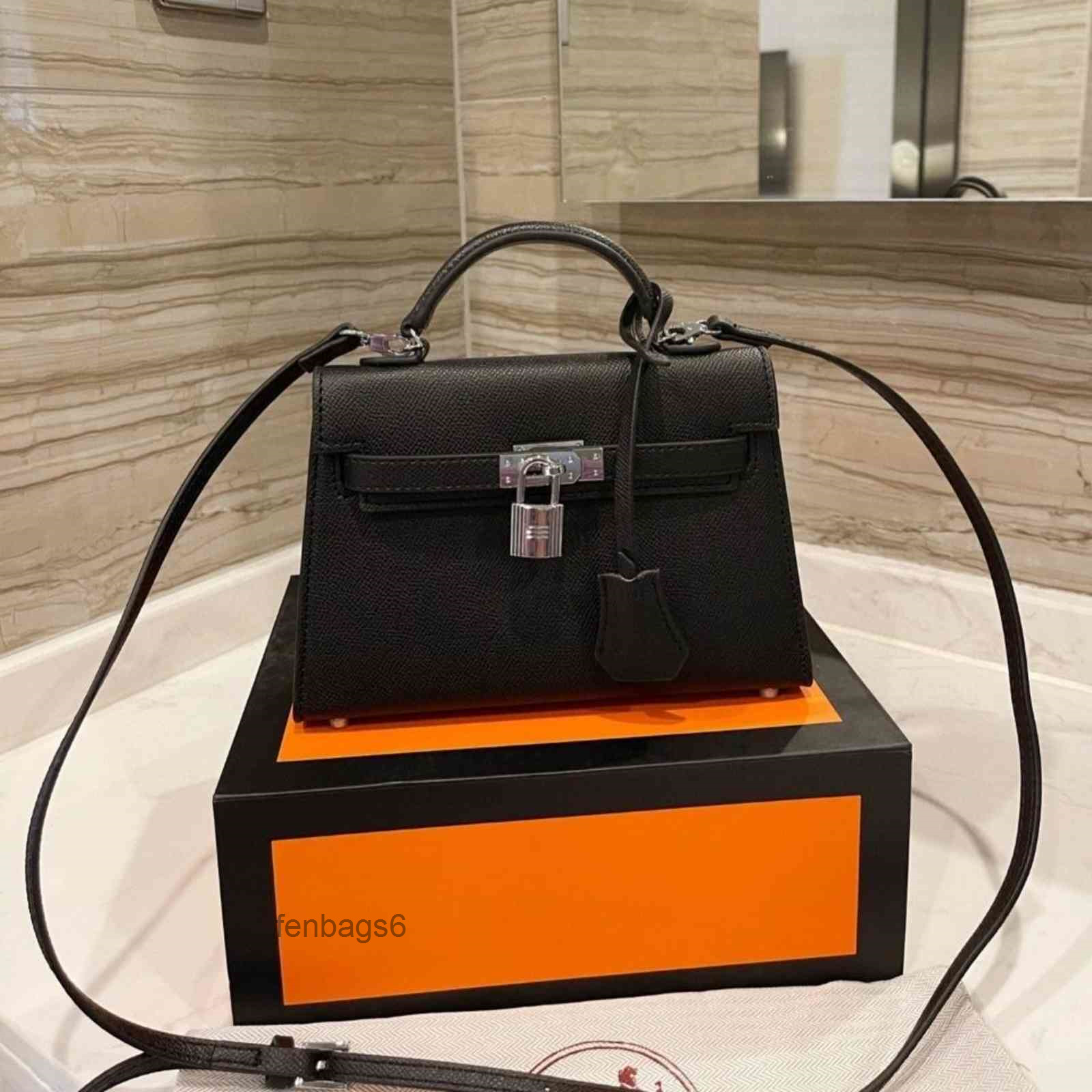 

Bag Hand Fashion Shoulder 2022 Single Women Handbags Herme Messenger Versatile Small Women's VT0L, Black