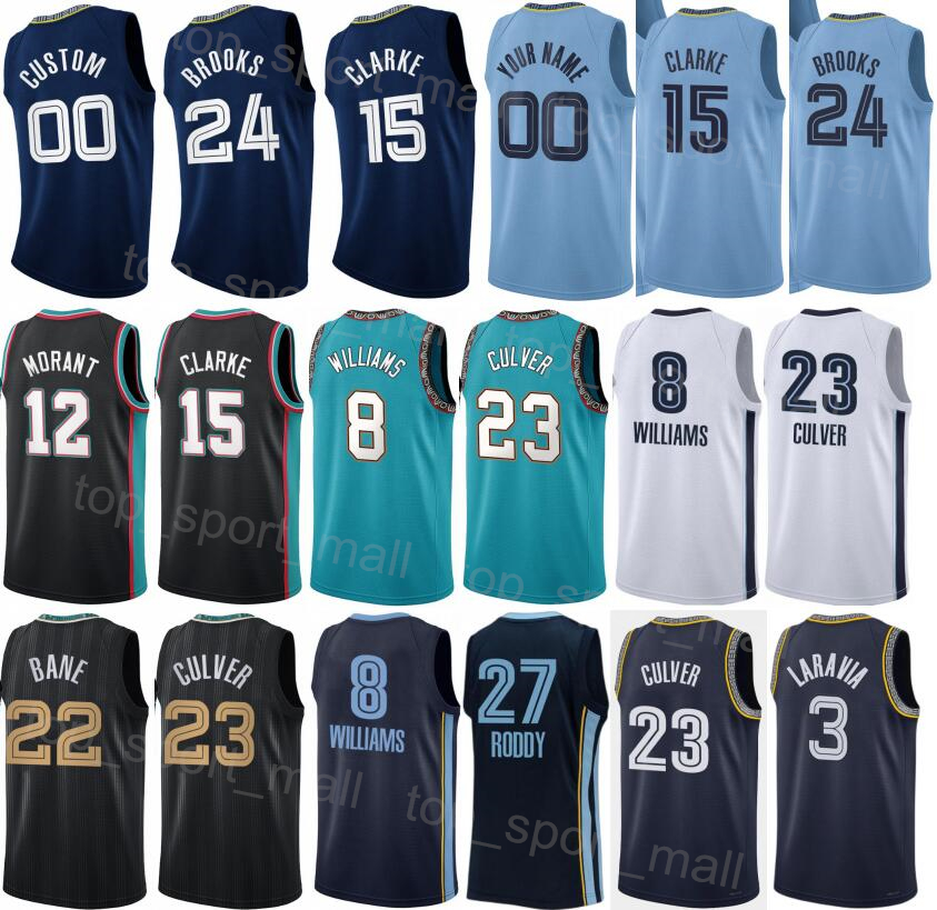 

Screen Print Man Women Association Basketball Brandon Clarke Jersey 15 Tyus Jones 21 Ziaire Williams 8 Xavier Tillman 2 Jake LaRavia 3 David Roddy 27 Classic Sport, Blue