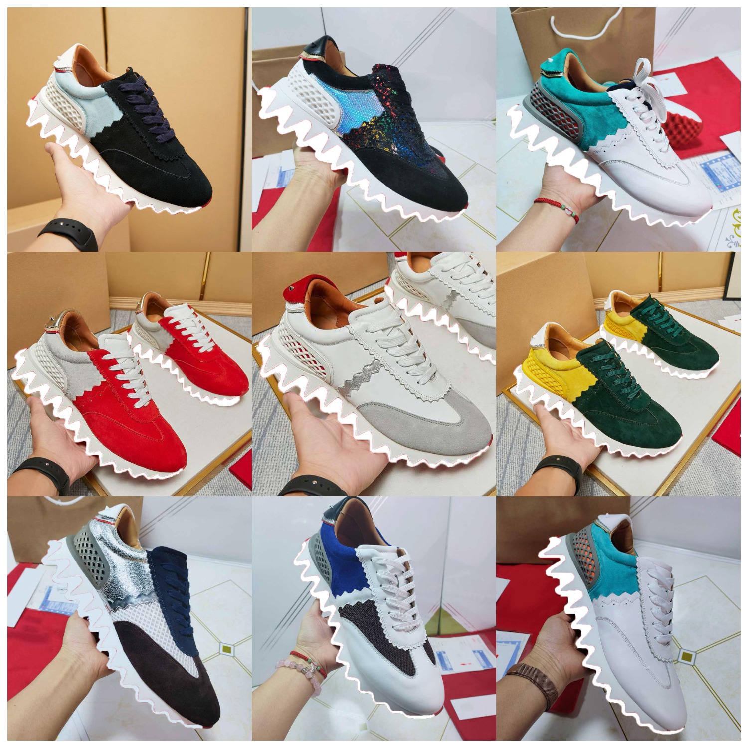 

Lovers Basketball Shoes Mesh lovers Torre Breathable with tide Man Sneakers Lace-up Trainers Round Head Casual Comfortable Wavy Rubber size 35-48