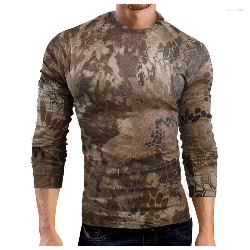 

Men's T-Shirts 2022 Tactical Military Camouflage T Shirt Men Uniform Special Soldier Combat Outdoor Long Sleeve Tee Shirts M-3xl, Khaki