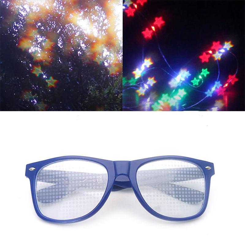 

Sunglasses 2022 1Pc Star Shaped Effects Glasses Party Rave Interesting Special Eyeglasses Decor