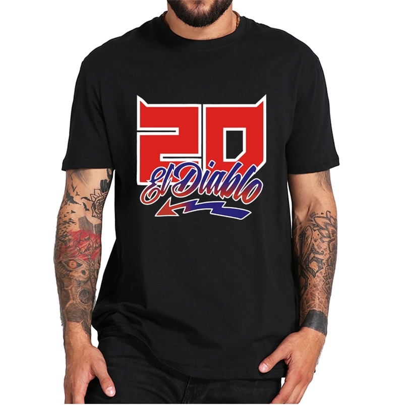 

Fabio Quartararo TShirt El World Motorcycle Rider Casual Sport Tee Shirt Tops Short Sleeve 100% Cotton EU Size 220613, Black 5