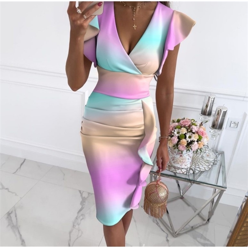 

Sexy Women V neck Pleated Slim Knee Length Pencil Dress Solid Ladies Sleeveless Midi Casual Elegant Pullover Bodycon Dresses 220613, Purple