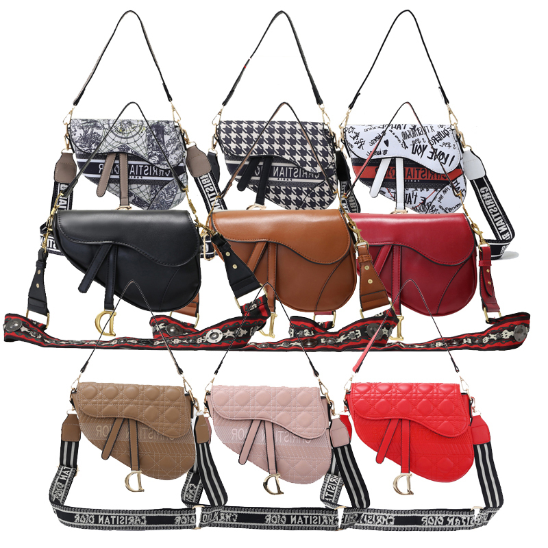 

oblique shoulder bags saddle designer crossbody jacquard printed fashion women handbags luxury leather canvas crossbodys printing bagdioe