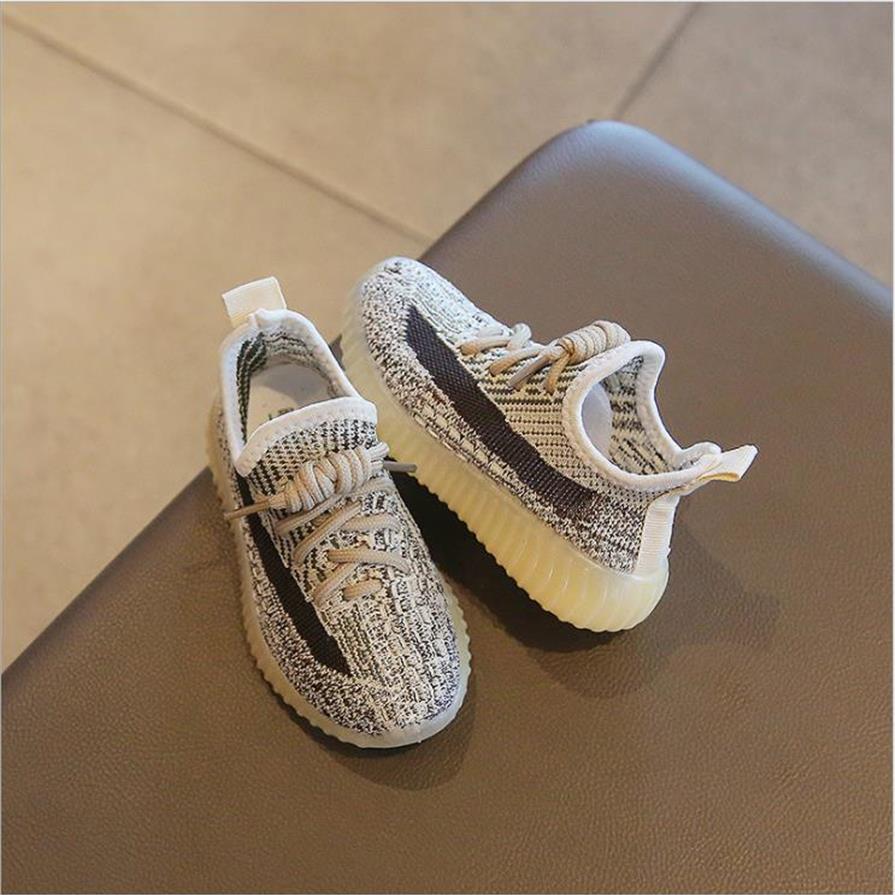 

New Mesh Girls Boys Sport Shoes Slip On Geometric Running Shoes For Kids Breathable Soft Sole Non Slip Children Sneakers2235, Gray brown