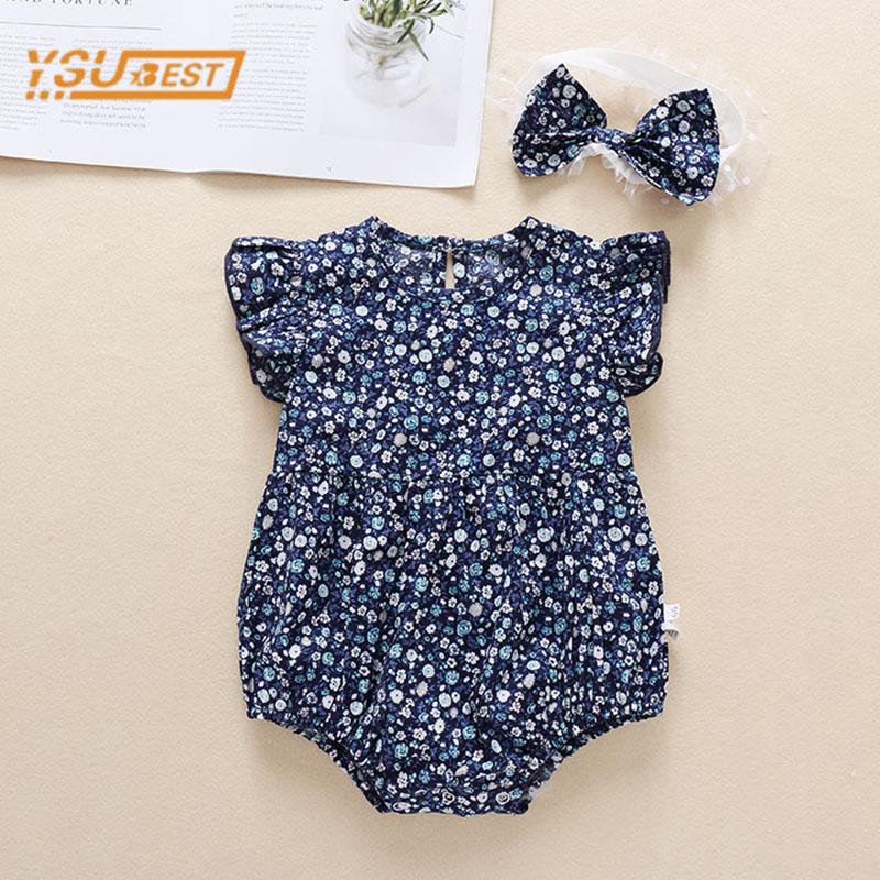

Jumpsuits Summer Infant Born Baby Girl Sleeveless Printing Rompers 0-2Yrs Toddler Jumpsuit Girls Children Outfit RompersJumpsuits, H8930 yellow