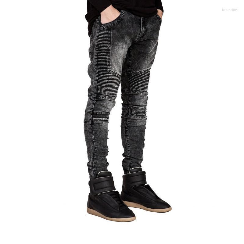 

Men's Jeans Men Skinny Biker Strech For Y2101Men's Heat22, Gray