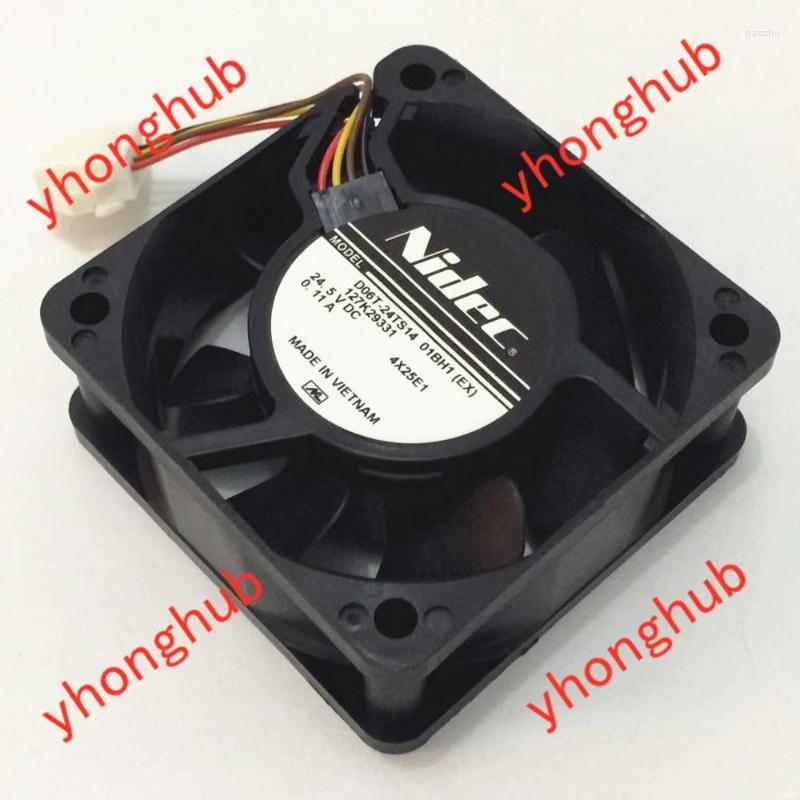 

Fans & Coolings Nidec D06T-24TS14 01BH1 DC 24.5V 0.11A 60X60X25mm Server Cooling FanFans