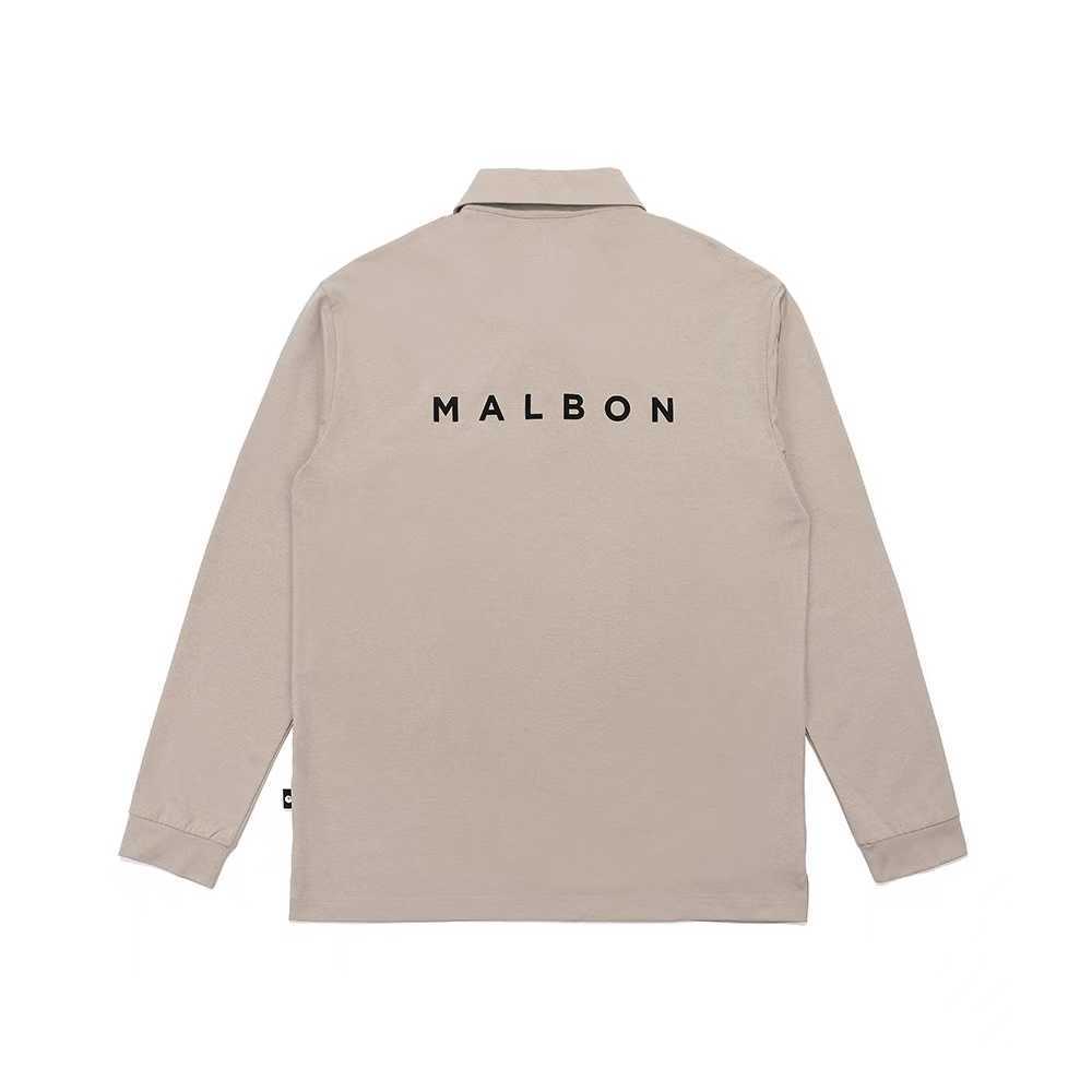 Men's Polo Shirts Malbon Golf Polo casual sports Korean Bucket Hat embroidered long sleeve T-shirt loose