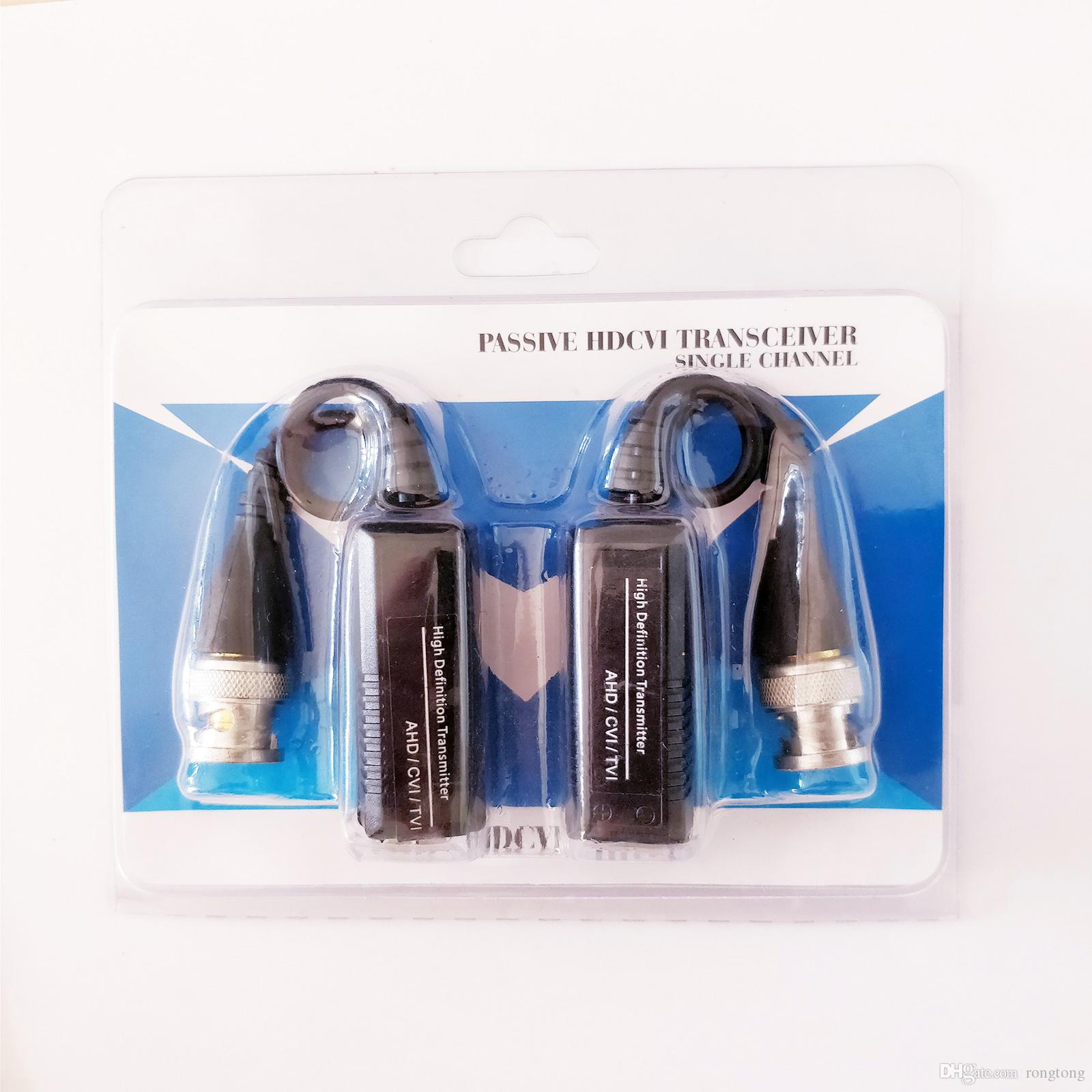 

CCamera CCTV BNC Video Balun Transceiver Cable HD CVI/TVI/AHD to UTP Cat5 / 5e / 6 Video Press-Fit Baluns adapter HD 720P AT with Package