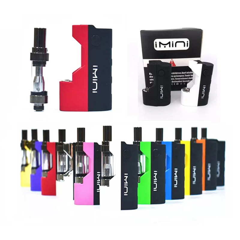 

Imini Mod Box Battery 500mAh Vape Batteries for 510 thread Empty Cartridge CO2 Oil Atomizer Vaporizer Kits Authentic
