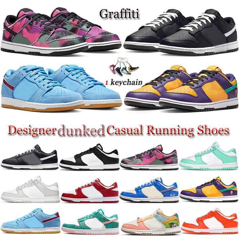 

Designer Men Women Casual Shoes dunked low Black White Phillies Trainers Outdoor Sneakers