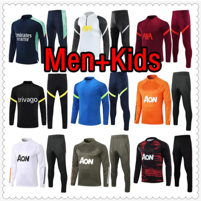

Tottenham tracksuit Manchester Utd Man Soccer Jerseys KANE SON BALE LUCAS DELE BERGWIJN 21 22 Football jersey shirt maillot de foot survetement
