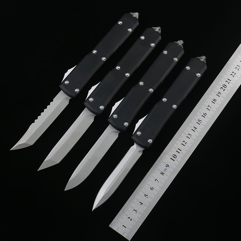 

US Italian Style MT U-T Automatic Knife Self Defense Tactical D2 steel Blade 6061-T6 Aviation aluminum alloy Handle EDC Outdoor Camping Fighting Auto Knives