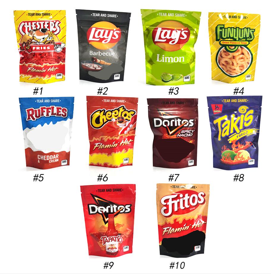 

Packaging bags Potato 500mg Maylar resealable edibles Gummi Worm bag empty childproof baggies