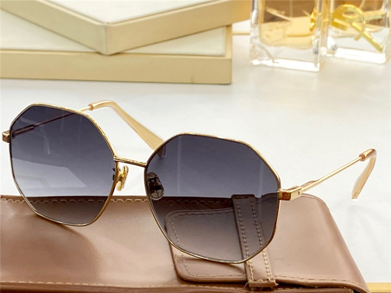 

Sunglasses For Men Women Summer 40715 Style Sunshade Anti-Ultraviolet Retro Plate Hexagon Metal Frame Random Box