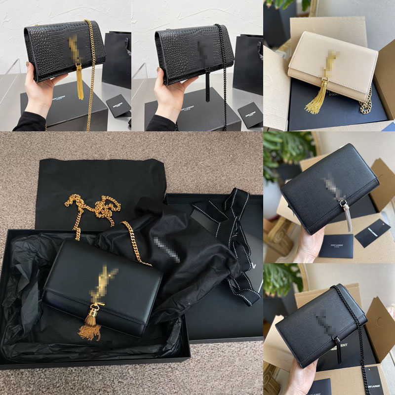 

Caviar Cowhide Gold Tassel Classic Black Envelope Bag Women Shoulder Crossbody Bags Designer Luxury Handbags Lady Flap Totes Chain Purse Clutch Wallets, Bubble paper package