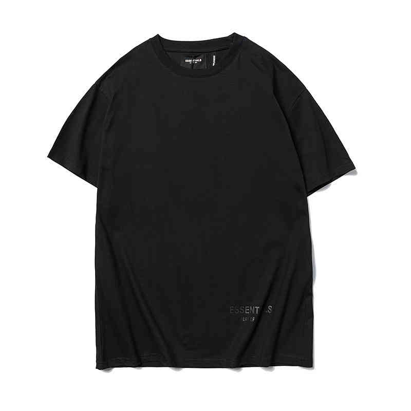Men's Fashion Personality Trend New Short-sleeved Brand Wholesale Fog Essentials Reflective Embroidery Short Sleeve T-shirt High Street Hip Cou