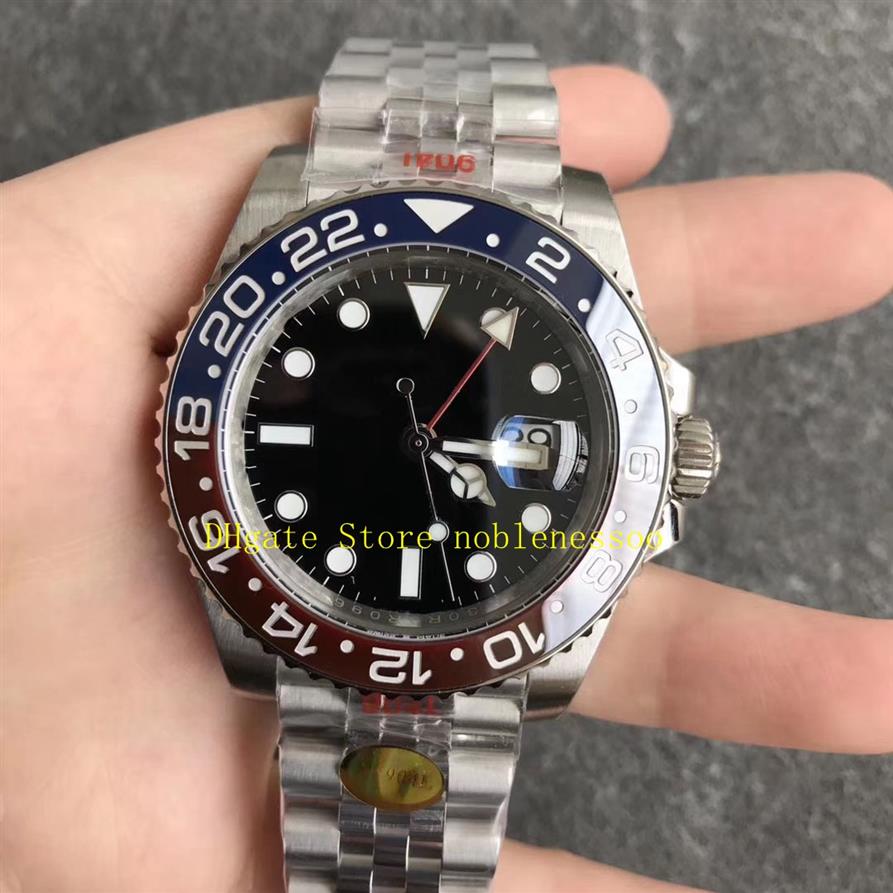 

Super N Factory 904L Steel Cal.3285 Automatic Watch Mens 40mm Jubilee Bracelet Black Dial 126710blro 126710 Pepsi Bezel NoobF ETA 249H, 01