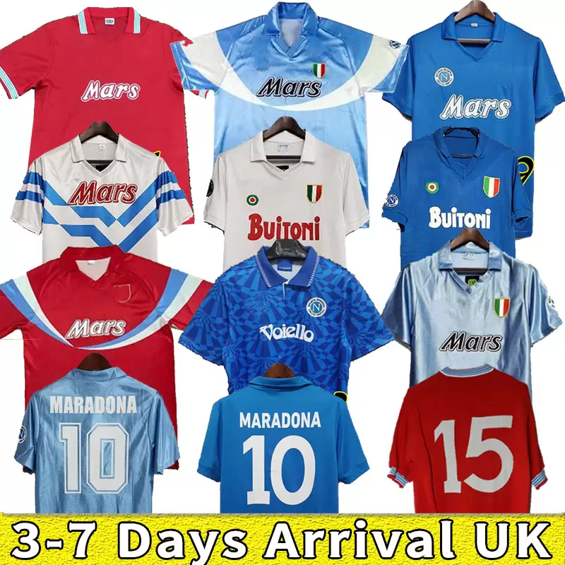 

1987 1988 Napoli Retro Soccer Jerseys 87 88 Coppa Italia SSC Napoli Maradona 10 Vintage Calcio kits Classic Vintage Neapolitan Football 91 1990 1993 1992, 90-91