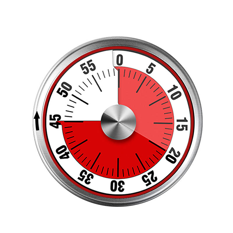 

Mini Timers Mechanical Countdown Kitchen Tool Stainless Steel Round Shape Cooking Time Clock Alarm Magnetic Timer Reminder 8CM