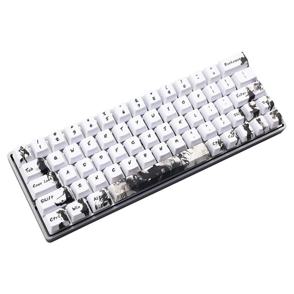 

Dye-subbed PBT Keycap OEM Profile For MX Switches GH60 RK61/ALT61/Annie /poker GK61 GK64 dz60 keyboard Knight errant keycaps 21061198W