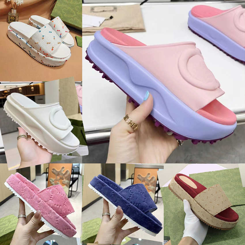 

Slipper Sandals Designer Slides Classic Paris Fashion Pantoufle Summer Girls Beach Slippers Black White Red Animal Print Flip-Flops Floral, #12