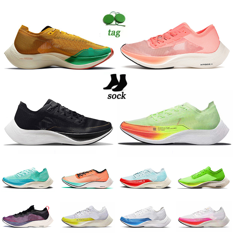 

High Quality ZoomX Vaporfly Next% Running Shoes Mesh Knit Sail Black Metallic Gold Coin Photo Blue Aurora Green Volt Hyper Jade Mens Women marathon Sneakers, D30 aurora green 40-45