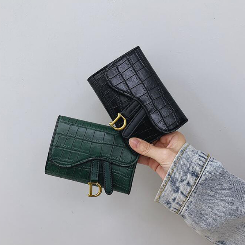 

Purses Fashion New Simple Square Card Holder Black Color Lady Wallet Multi-function Multi-card Bag Wallets, Brown