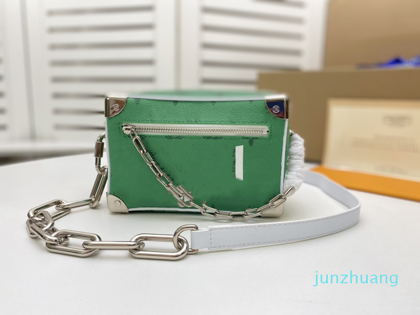 

Designer Mini Soft Trunk Cross Body Bags for Men and Women Fashion Genuine Leather Monograms Crossbody Bag Handbag Shoulder Purses Wallets, Add extra shipping